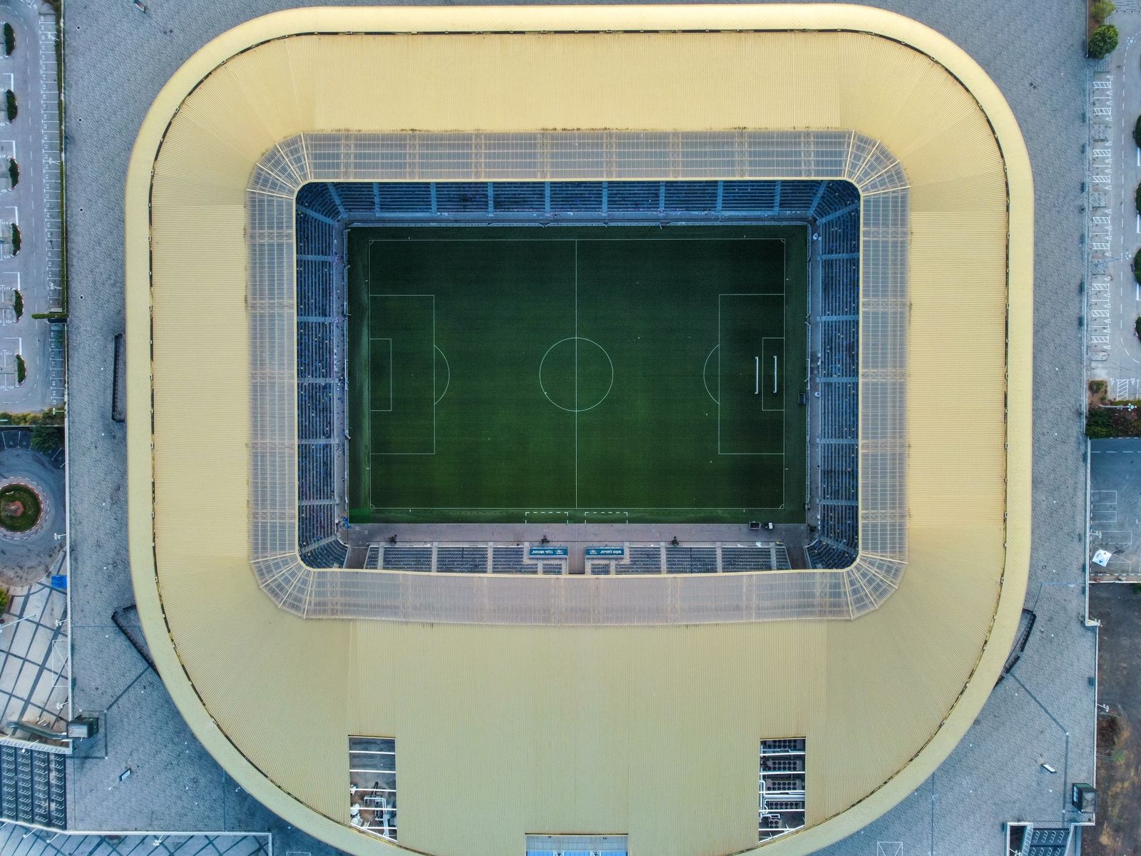 Fußballstadion Luftaufnahme