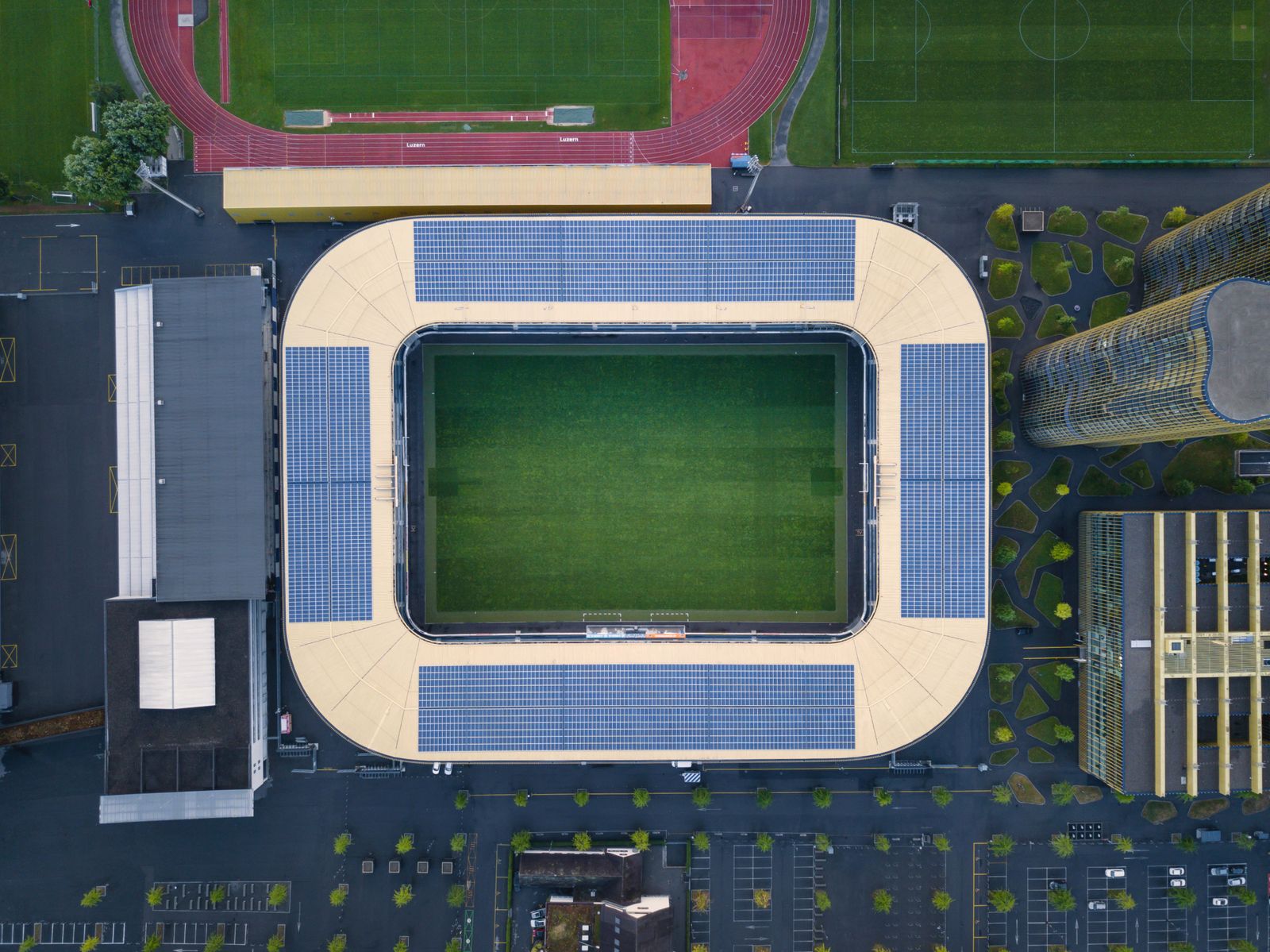 Stadion von oben